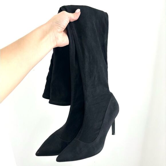 ASOS Office London Faux suede over knee boots - Picture 8 of 11